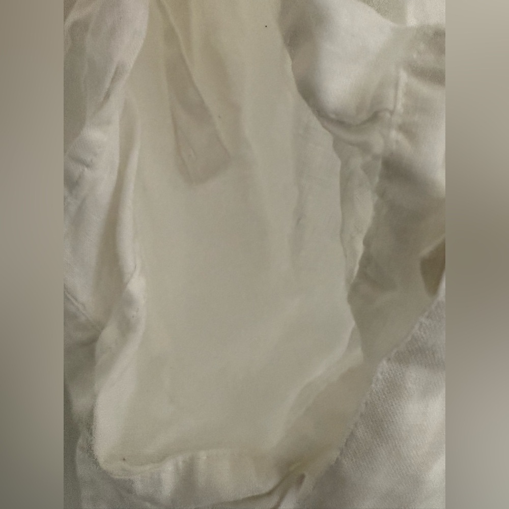 Eileen Fisher white sheer oversized blouse - Picture 6 of 15